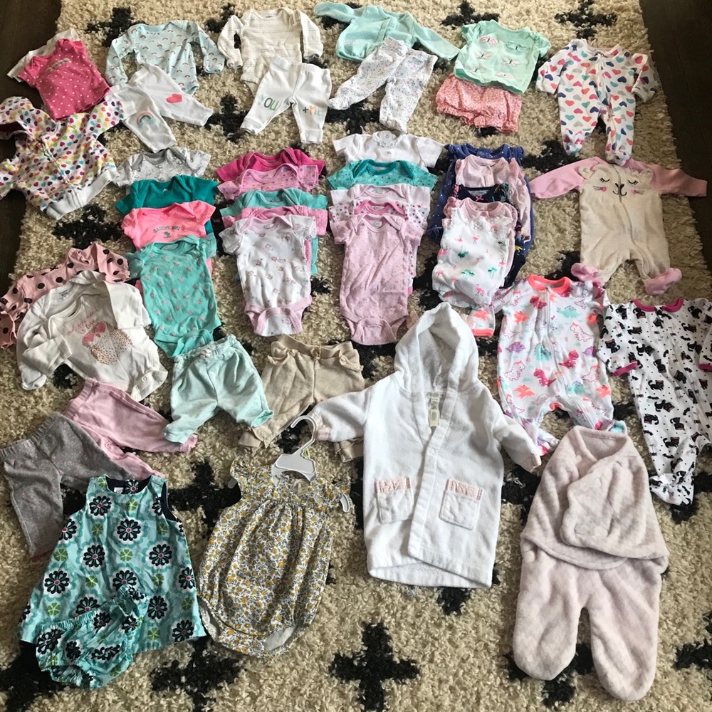Infant clothes baby girl sizes newborn-3 month